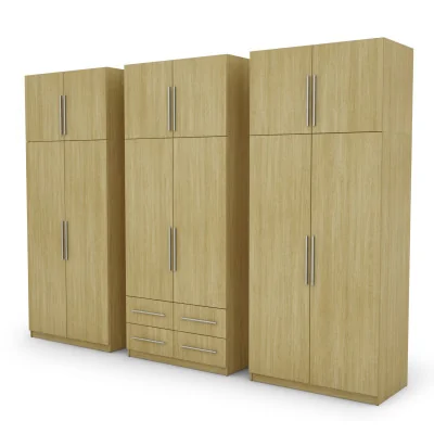 Szafa 300x240 cm jodełka scandi lustro – Alturo | eMeblast Szafa 300x240 cm jodełka scandi lustro – Alturo | eMeblast