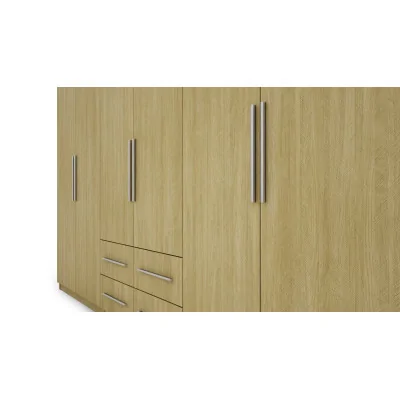 Szafa 300x240 cm jodełka scandi lustro – Alturo | eMeblast
