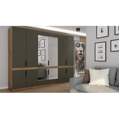Szafa 310x240 cm dąb lefkas grafit lustro – Ordinex | eMeblast