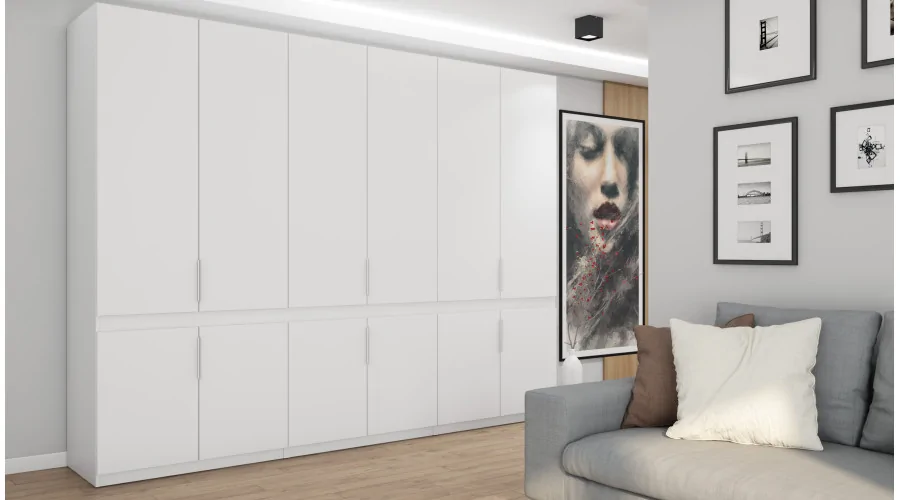 Szafa 310x240 cm biała – Ordinex | eMeblast Szafa 310x240 cm biała – Ordinex | eMeblast