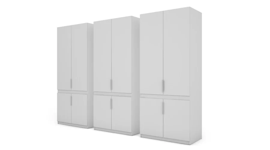 Szafa 310x240 cm biała lustro – Ordinex | eMeblast