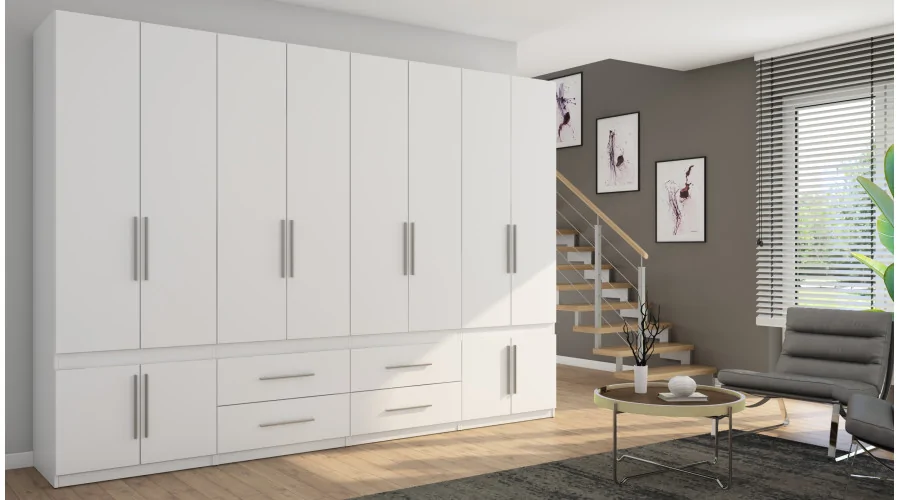 Szafa 320x230 cm biała – Accessa | eMeblast