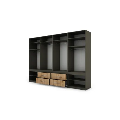 Szafa 320x230 cm grafit dąb wotan – Accessa | eMeblast