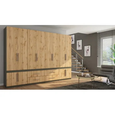 Szafa 320x230 cm grafit dąb wotan – Accessa | eMeblast