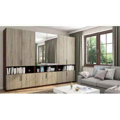 Szafa 330x230 cm sonoma jasna ciemna lustro – Expono | eMeblast