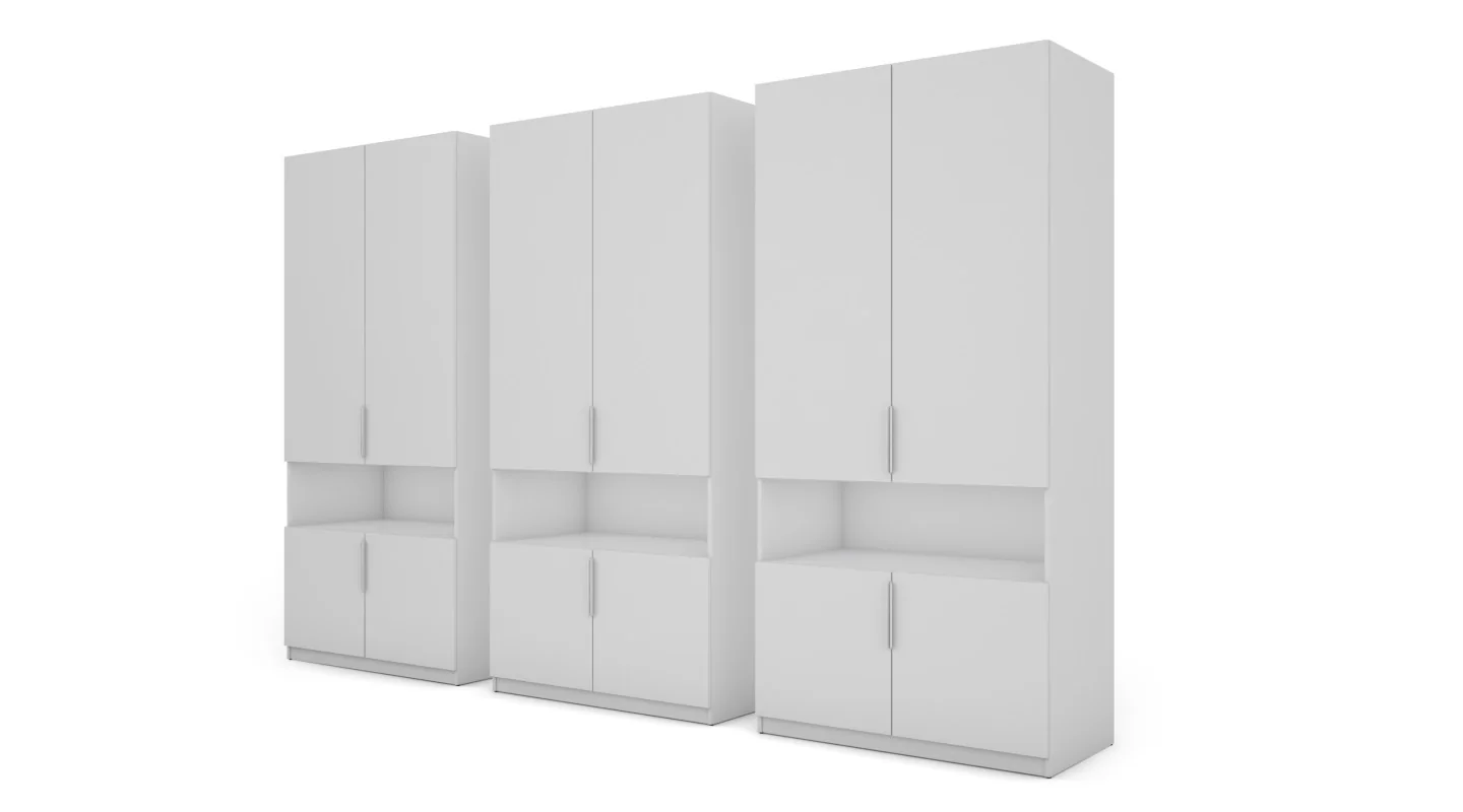 Szafa 330x230 cm biała lustro – Expono | eMeblast