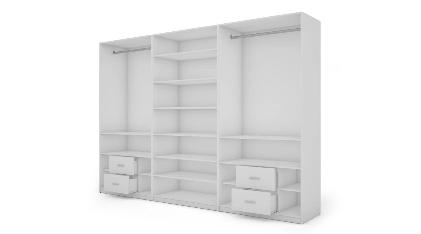Szafa 330x230 cm biała lustro – Expono | eMeblast