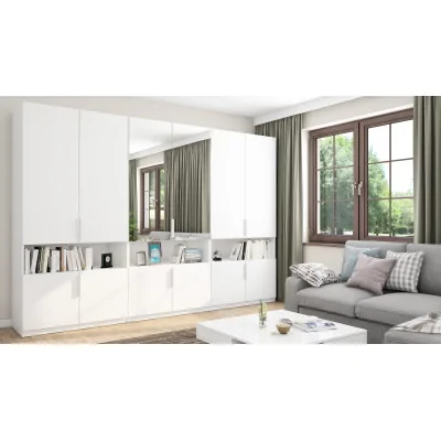 Szafa 330x230 cm biała lustro – Expono | eMeblast
