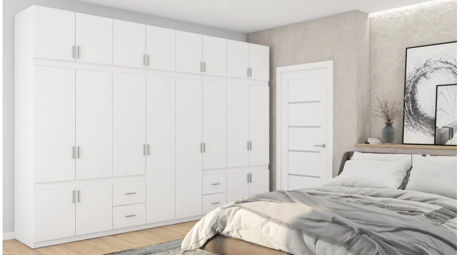 Szafa 340x240 cm biała – Maxora | eMeblast