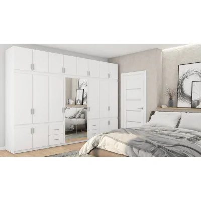 Szafa 340x240 cm biała lustro – Maxora | eMeblast
