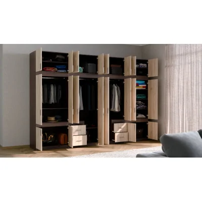 Szafa 340x240 cm biel dąb grand naturalny – Maxora | eMeblast