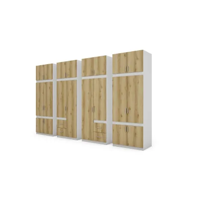 Szafa 340x240 cm biel dąb grand naturalny – Maxora | eMeblast