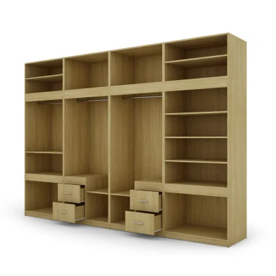Szafa 340x240 cm jodełka scandi lustro – Maxora | eMeblast