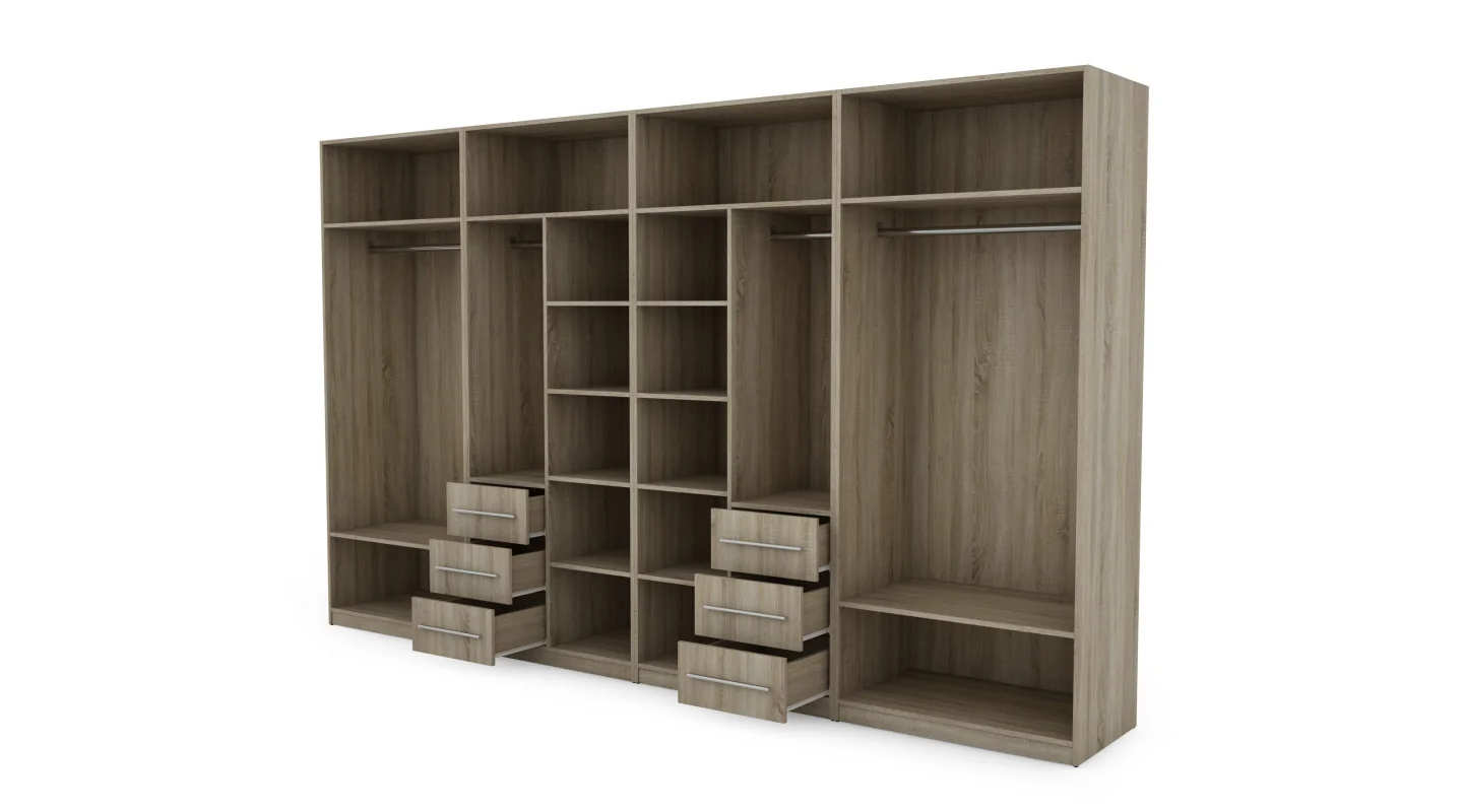 Szafa 360x220 cm sonoma jasna biel – Sorelo | eMeblast