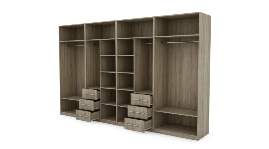 Szafa 360x220 cm sonoma jasna biel – Sorelo | eMeblast