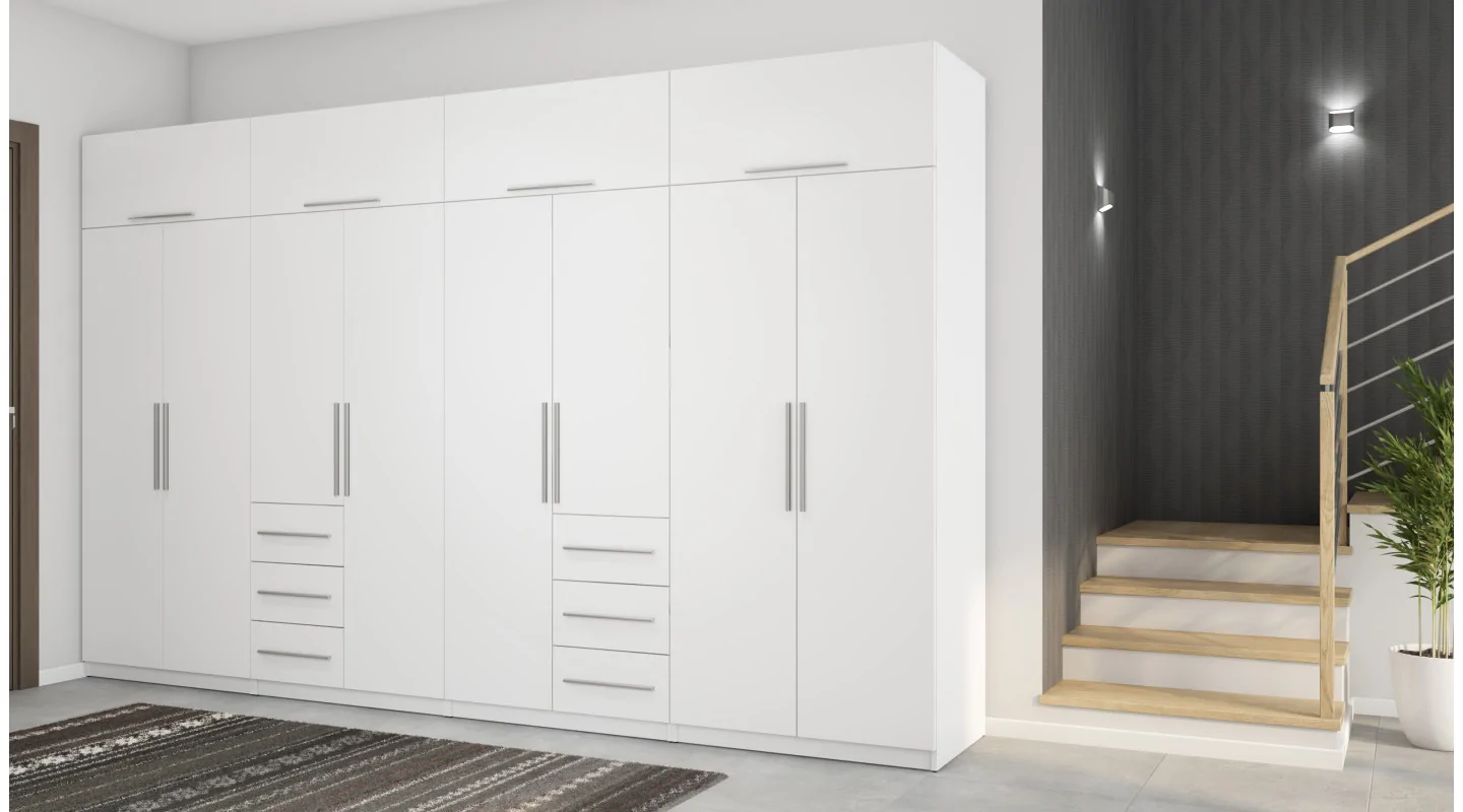 Szafa 360x220 cm biel – Sorelo | eMeblast Szafa 360x220 cm biel – Sorelo | eMeblast
