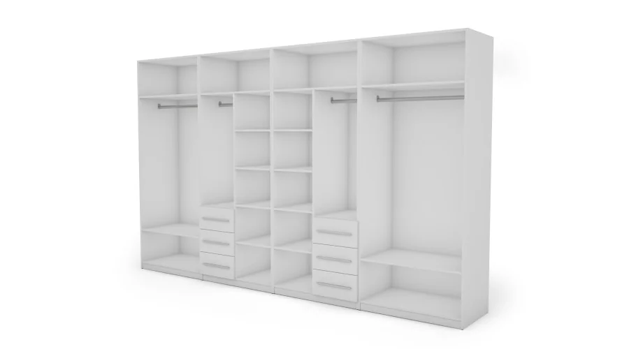 Szafa 360x220 cm biel lustro – Sorelo | eMeblast