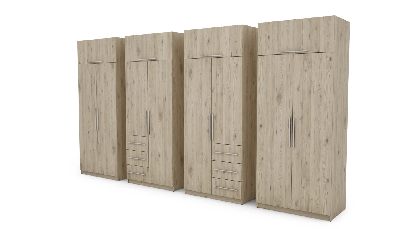 Szafa 360x220 cm dąb bordeaux – Sorelo | eMeblast