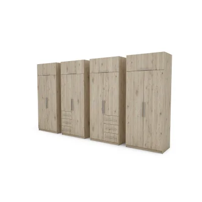 Szafa 360x220 cm dąb bordeaux – Sorelo | eMeblast