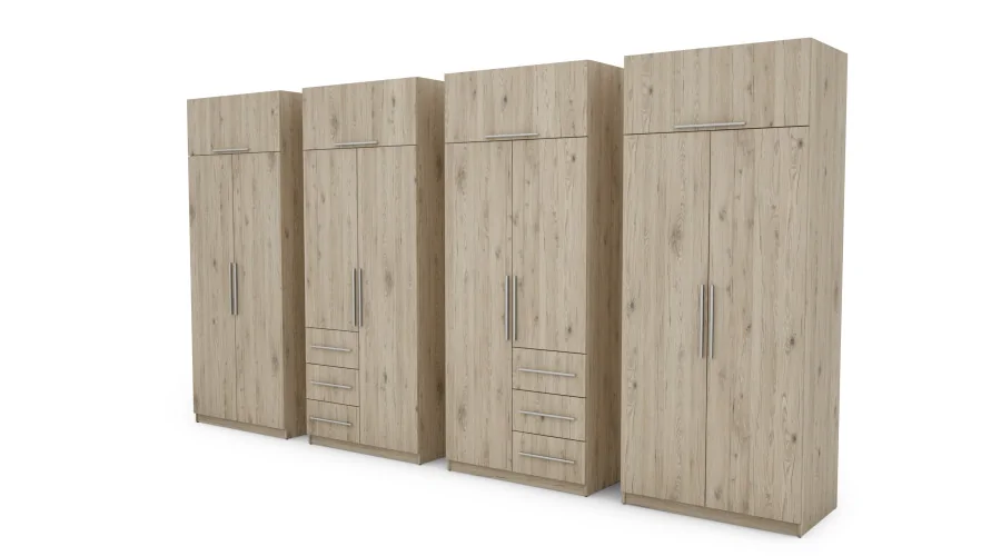 Szafa 360x220 cm dąb bordeaux – Sorelo | eMeblast