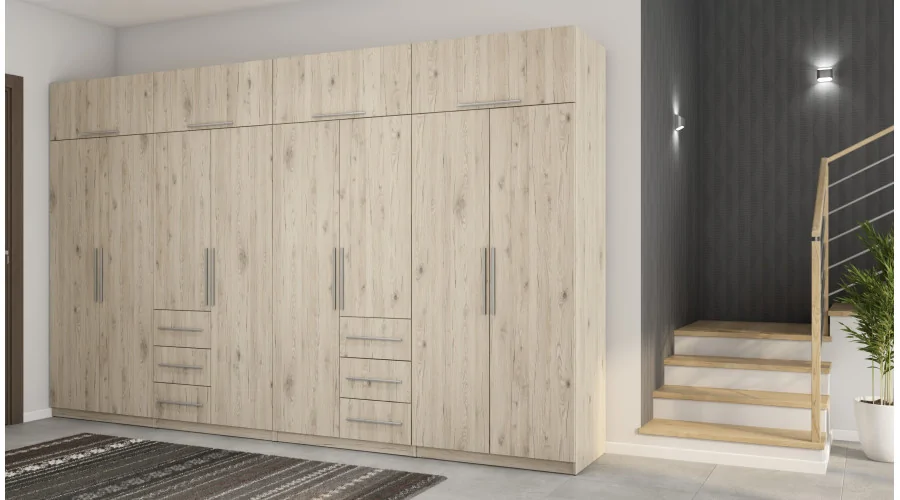Szafa 360x220 cm dąb bordeaux – Sorelo | eMeblast