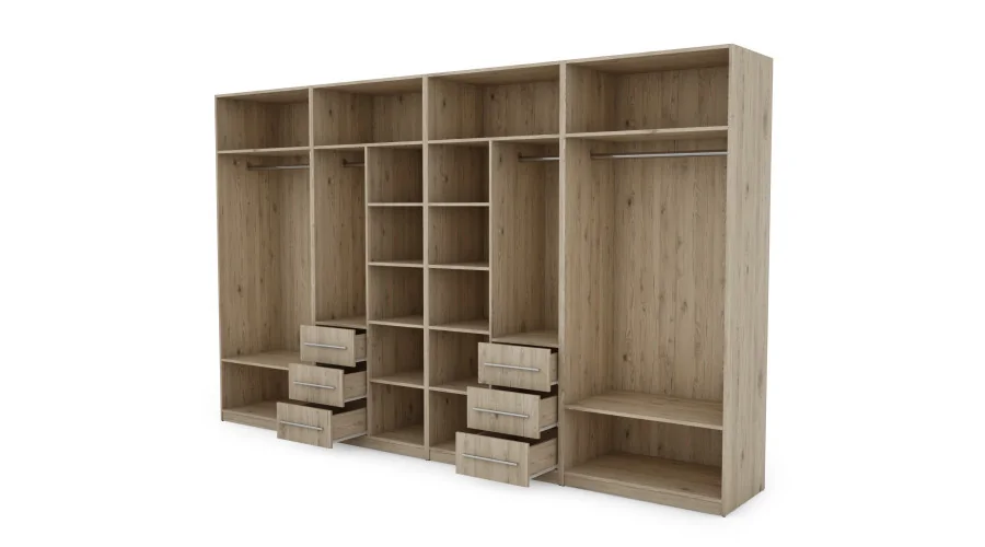 Szafa 360x220 cm dąb bordeaux – Sorelo | eMeblast
