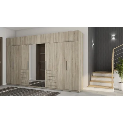 Szafa 360x220 cm sonoma jasna lustro – Sorelo | eMeblast