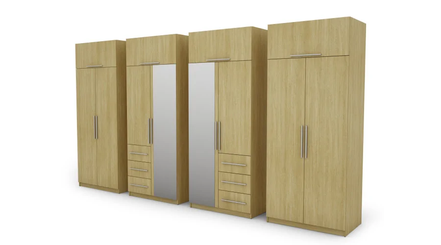 Szafa 360x220 cm jodełka scandi – Sorelo | eMeblast