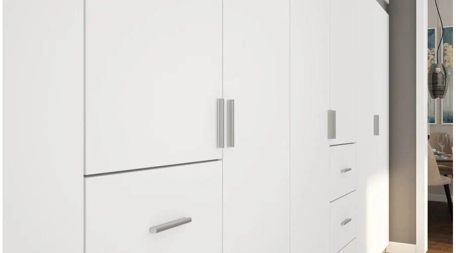 Szafa 380x240 cm biel – Melvio | eMeblast