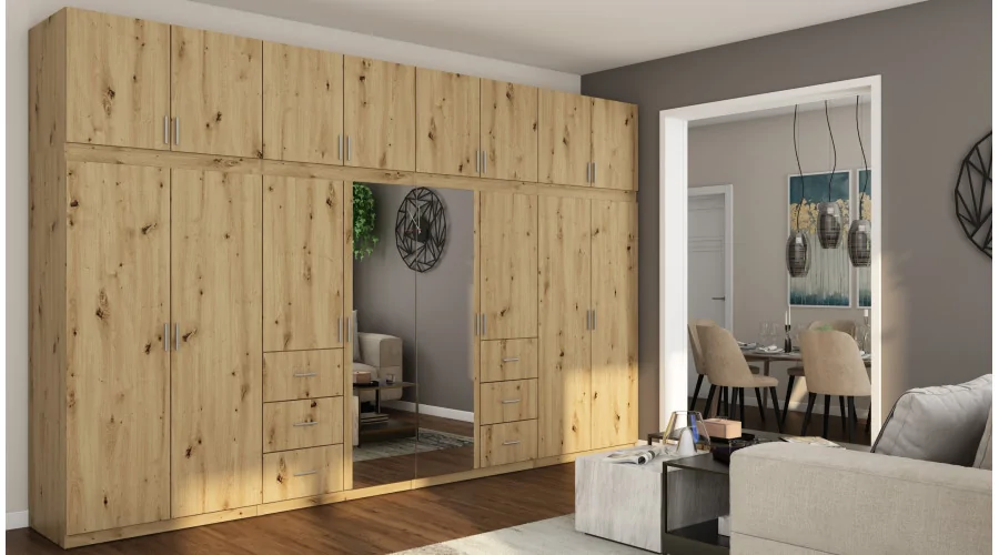 Szafa 380x240 cm artisan lustro – Melvio | eMeblast