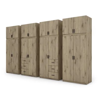 Szafa 380x240 cm dąb lumberjack frost – Melvio | eMeblast Szafa 380x240 cm dąb lumberjack frost – Melvio | eMeblast