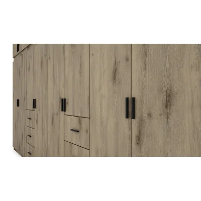 Szafa 380x240 cm dąb lumberjack frost – Melvio | eMeblast Szafa 380x240 cm dąb lumberjack frost – Melvio | eMeblast