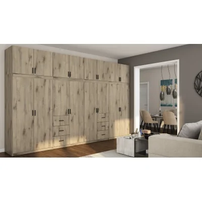 Szafa 380x240 cm dąb lumberjack frost – Melvio | eMeblast