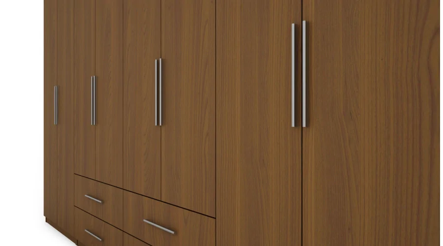 Szafa 400x220 cm wiśnia porto lustro – Luvano | eMeblast