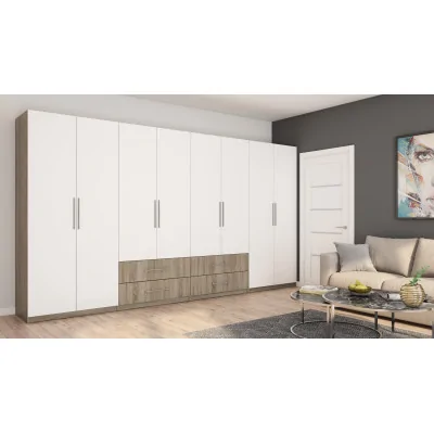 Szafa 400x220 cm sonoma jasna biel – Luvano | eMeblast