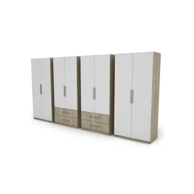 Szafa 400x220 cm sonoma jasna biel – Luvano | eMeblast