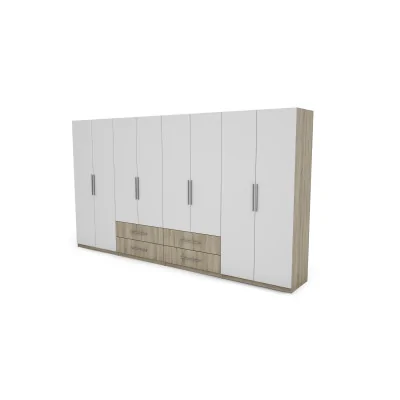 Szafa 400x220 cm sonoma jasna biel – Luvano | eMeblast