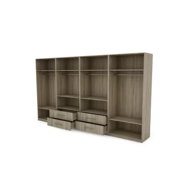 Szafa 400x220 cm sonoma jasna biel – Luvano | eMeblast