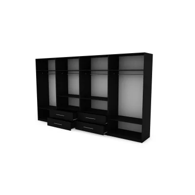 Szafa 400x220 cm czarny dąb artisan – Luvano | eMeblast