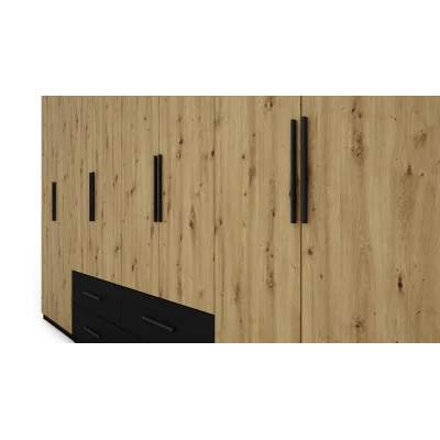 Szafa 400x220 cm czarny dąb artisan – Luvano | eMeblast