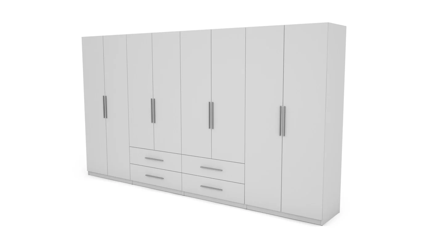 Szafa 400x220 cm biel – Luvano | eMeblast
