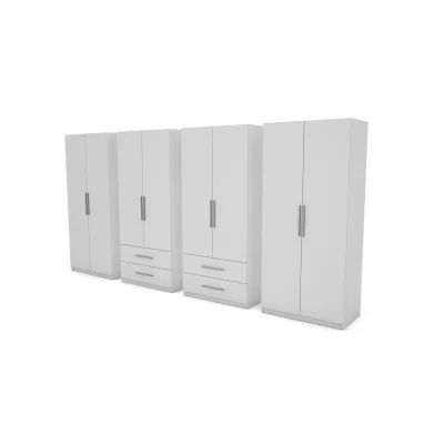 Szafa 400x220 cm biel – Luvano | eMeblast
