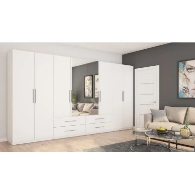 Szafa 400x220 cm biel lustro – Luvano | eMeblast