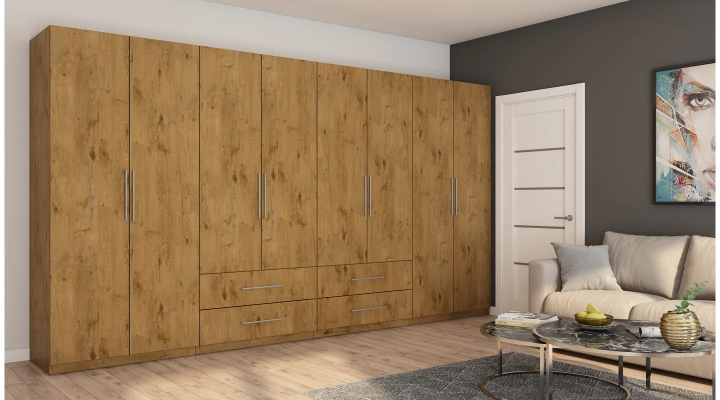 Szafa 400x220 cm dąb lancelot – Luvano | eMeblast