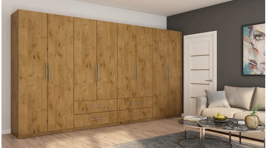 Szafa 400x220 cm dąb lancelot – Luvano | eMeblast