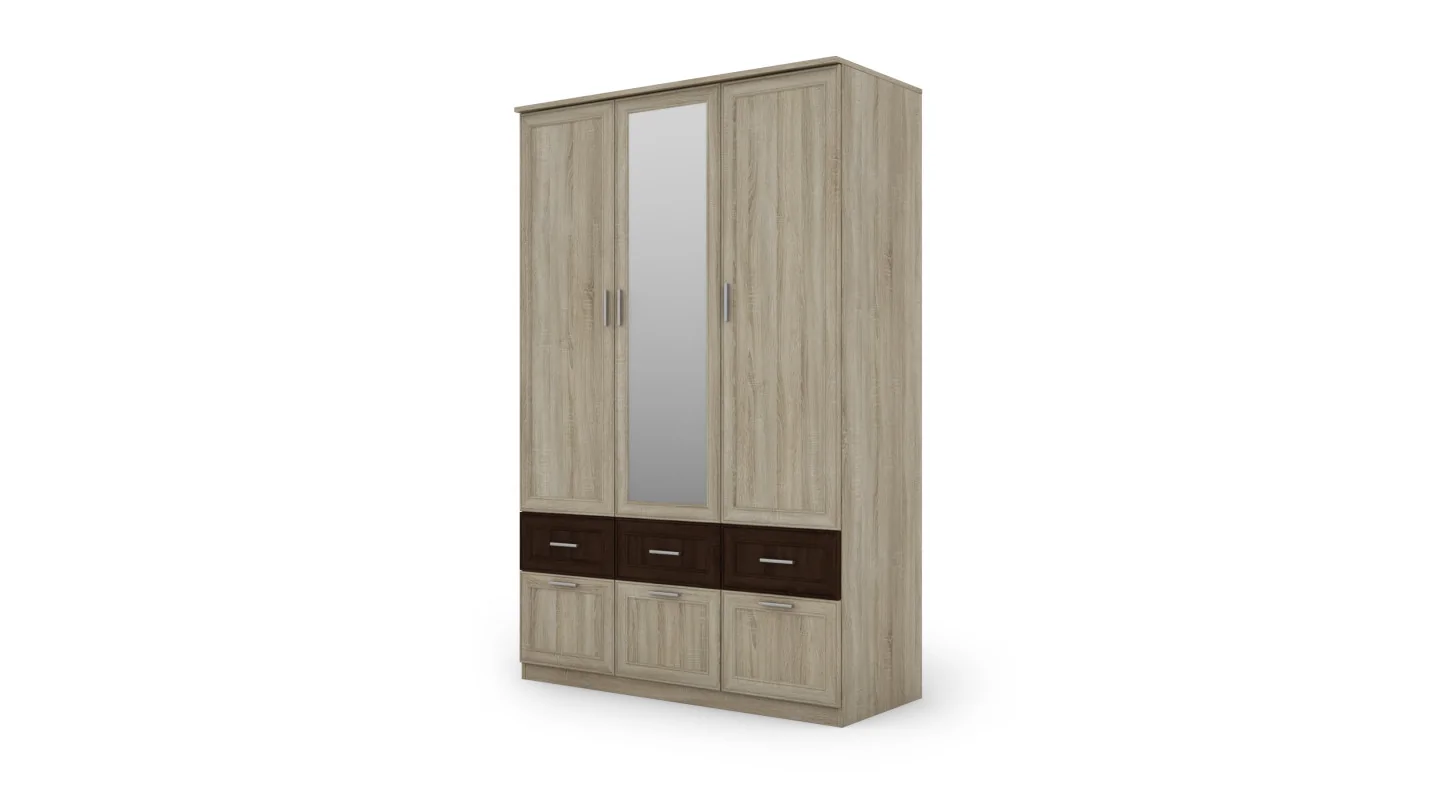 Szafa 140x216 cm sonoma jasna lustro – Karo | eMeblast Szafa 140x216 cm sonoma jasna lustro – Karo | eMeblast