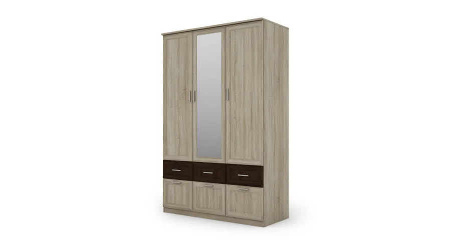 Szafa 140x216 cm sonoma jasna lustro – Karo | eMeblast Szafa 140x216 cm sonoma jasna lustro – Karo | eMeblast