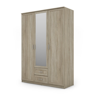 Szafa 150x210 cm z lustrem sonoma jasna – Sento