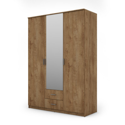 Szafa 150x210 cm z lustrem dąb lefkas – Sento