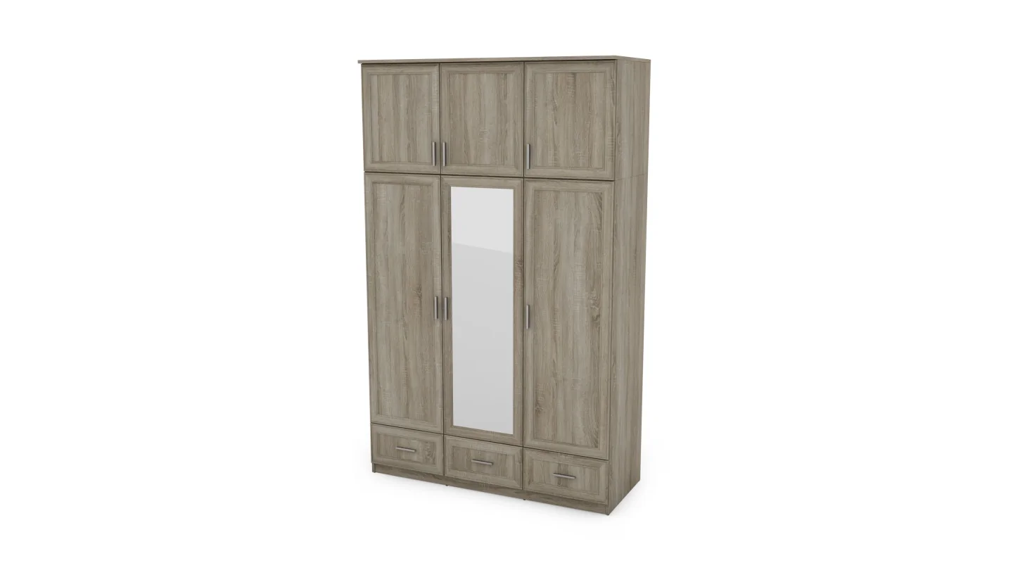 Szafa 150x242 cm sonoma jasna lustro – Vento | eMeblast